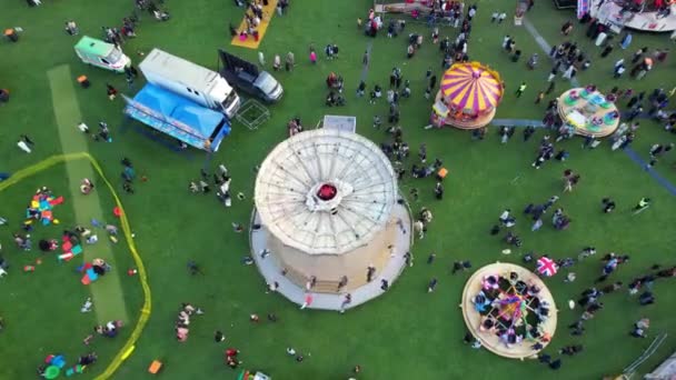 Eid Festival Rides Luton England — Stock video