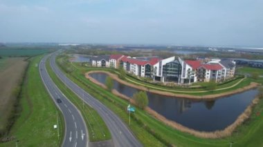 Bedford, İngiltere Emeklilik Konutları Topluluğu Hava Görüntüsü