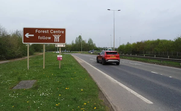 stock image Low Angle View of City and Roads at Kempston Bedford Town of England United Kingdom