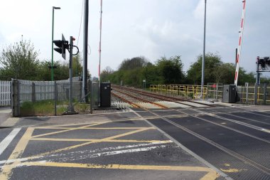 İngiltere Stewartby Tren İstasyonu Düşük Açı Görünümü