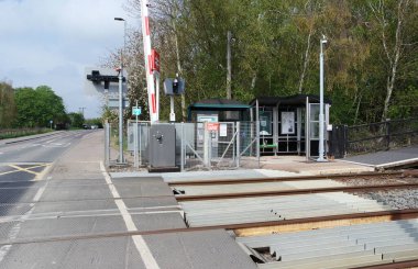 İngiltere Stewartby Tren İstasyonu Düşük Açı Görünümü