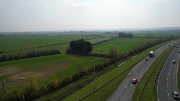 Bedford Engeland Groot Brittannië April 2023 High Angle Aerial View — Stockvideo