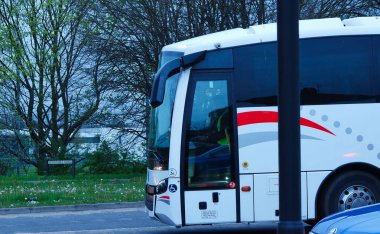 İngiltere, Birleşik Krallık - 26 Nisan 2023: Uzun süreli Gece Otoyolu Fotoğrafı