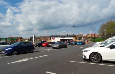 Luton, İngiltere, Birleşik Krallık - 17 Nisan 2023: Luton City view