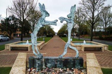 Luton, İngiltere, Birleşik Krallık - 12 Nisan 2023: Green Industrial Estate Luton