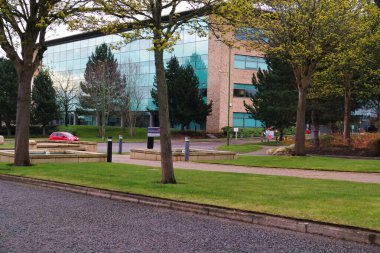 Luton, İngiltere, Birleşik Krallık - 12 Nisan 2023: Green Industrial Estate Luton