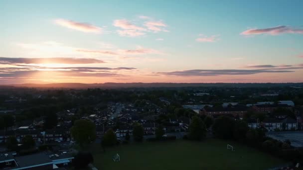 Bedford Velká Británie Června 2022 Sunrise Morning British Town — Stock video
