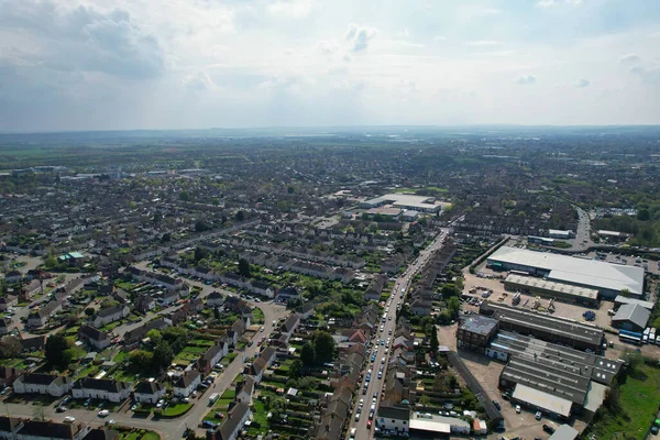 Central Bedford City Anglia Kwietnia 2023 Widok Lotu Ptaka Central — Zdjęcie stockowe