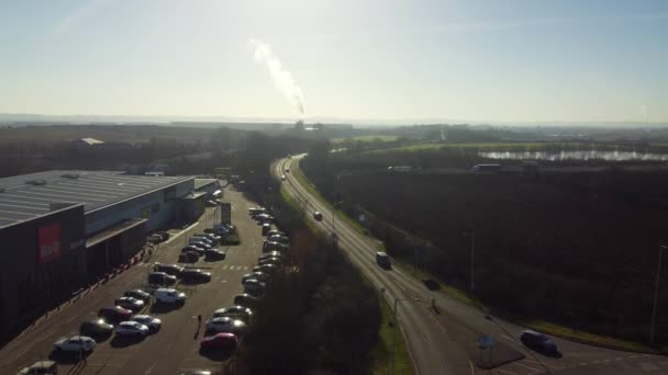 Bedford Velká Británie Července 2023 Aerial View Scenic British Countryside — Stock video