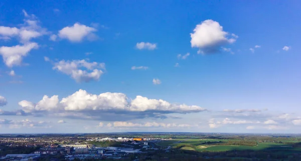 Prachtig Uitzicht Stad Vanaf Stockwood Park Luton Bedfordshire Engeland — Stockfoto