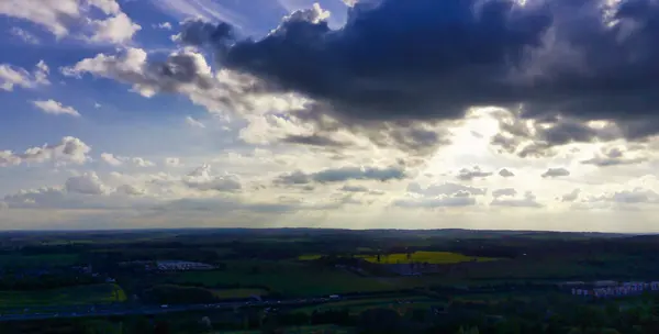 Schöne Aussicht Auf Die Stadt Vom Stockwood Park Luton Bedfordshire — Stockfoto