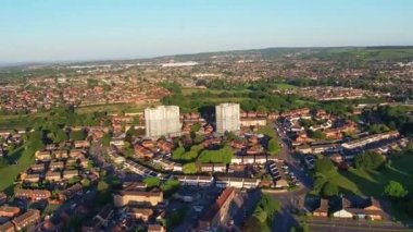 Luton City, Birleşik Krallık - 13 Haziran 2022: Luton City ve Road at Early Moring