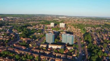 Luton City, Birleşik Krallık - 13 Haziran 2022: Luton City ve Road at Early Moring