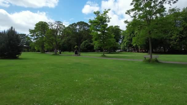 Luton City United Kingdom May 2023 Aerial View Public Park — Stock Video