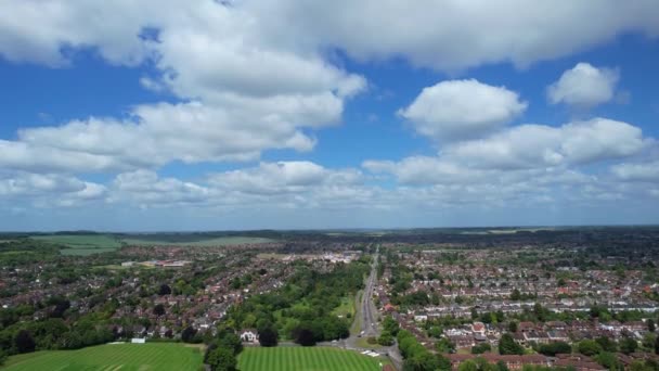 Luton City Ηνωμένο Βασίλειο Μαΐου1 2023 Αεροφωτογραφία Της Πόλης Luton — Αρχείο Βίντεο