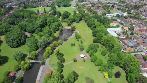 Luton City Velká Británie May1 2023 Aerial View Luton City — Stock video