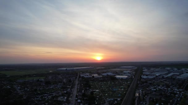 Schöner Blick Auf Den Himmel Bei Sonnenuntergang Video — Stockvideo