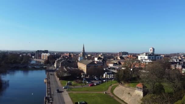 Bedford City England Velká Británie Února 2023 Panoramatický Výhled Bedford — Stock video