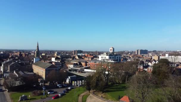 Bedford City England United Kingdom February 2023 Panoramic View Bedford — Stock Video