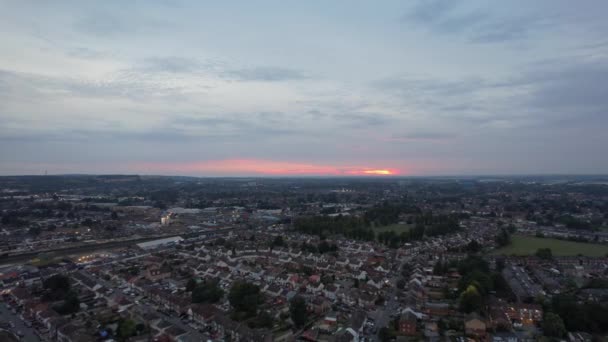 Bedford City Engeland Verenigd Koninkrijk September 2022 Wolken Boven Stad — Stockvideo