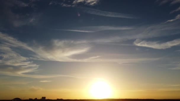 Gökyüzündeki Güzel Bulutlar Video — Stok video