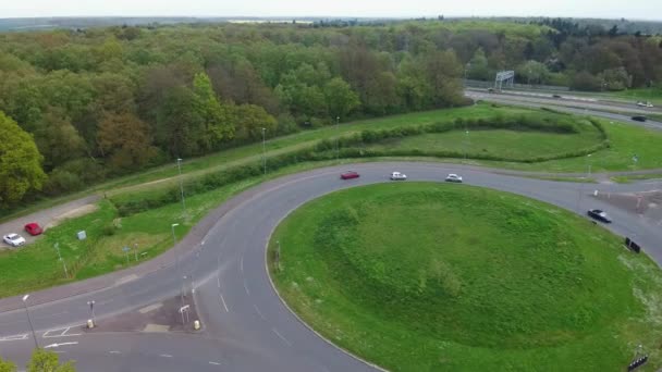Luton England Mayıs 2023 Ngiliz Otoyollarının Yüksek Açı Görünümü — Stok video