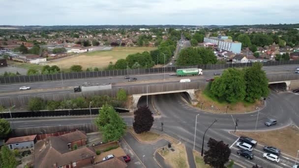 2022 High Angle View British Motorways — 비디오