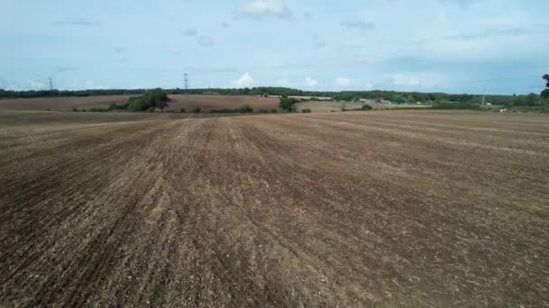 Inglaterra Reino Unido Setembro 2022 Fazendas Agrícolas Campo Trabalho Máquinas — Vídeo de Stock