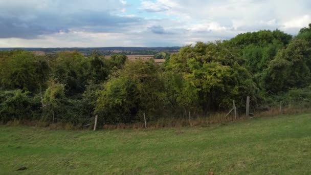 Sharpenhoe Clappers Anglie Velká Británie Září 2022 Krajina Zemědělské Farmy — Stock video