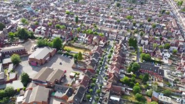 Büyük Britanya 'daki Kuzey Luton City Konutları' nın hava manzarası