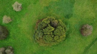 Luton, İngiltere, Birleşik Krallık - 19 Kasım 2022: Bulutlu Gün 'de Yüksek Açı Park Görüntüleri 