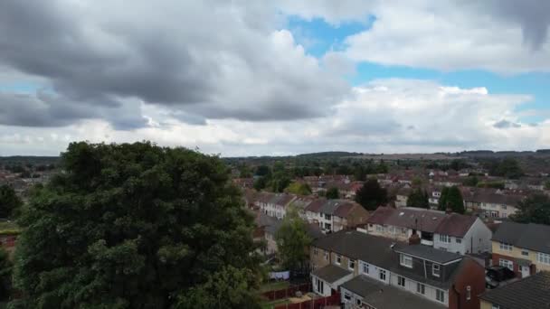 Luton England Velká Británie Září 2022 Panoramatický Pohled Bury Park — Stock video