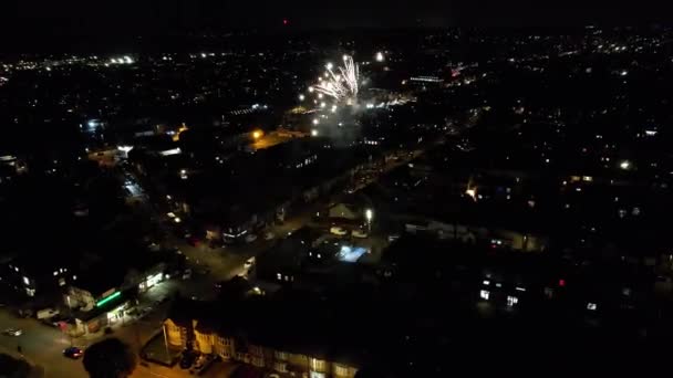 Luton Anglia Marea Britanie Noiembrie 2022 Time Lapse Night City — Videoclip de stoc
