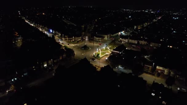Luton Inglaterra Reino Unido Novembro 2022 Time Lapse Night City — Vídeo de Stock