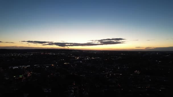 Luton England Egyesült Királyság Október 2022 Beautiful Aerial View City — Stock videók