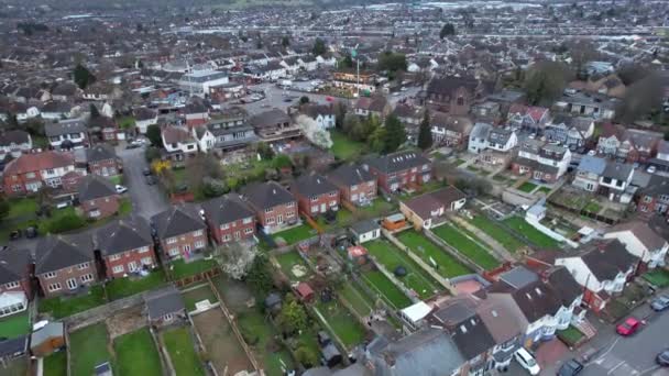 Luton England Storbritannien Mars 2023 Flygbilder Staden Efter Solnedgången — Stockvideo