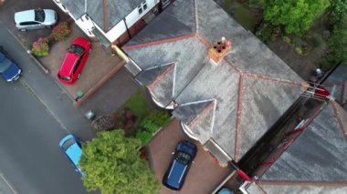 Luton, İngiltere, Birleşik Krallık - 12 Mart 2023: Slow Mo Sunset over City