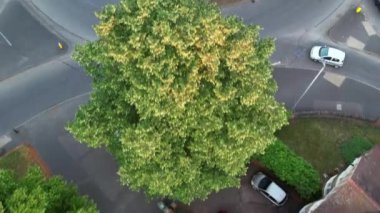 Luton, İngiltere, Birleşik Krallık - 12 Mart 2023: Slow Mo Sunset over City