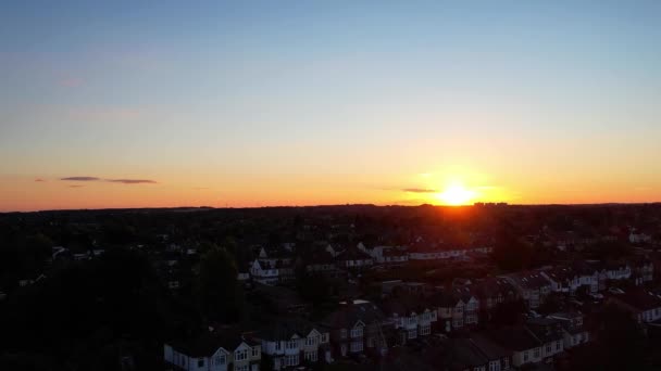 Luton Inggris Inggris Raya Maret 2023 Slow Sunset City — Stok Video