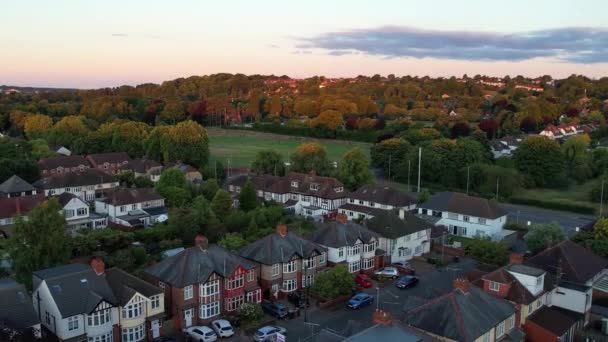 Luton Engeland Verenigd Koninkrijk Maart 2023 Slow Sunset City — Stockvideo