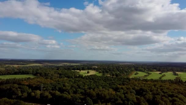 Luton England Großbritannien Oktober 2022 Luftaufnahme Des Stockwood Park — Stockvideo