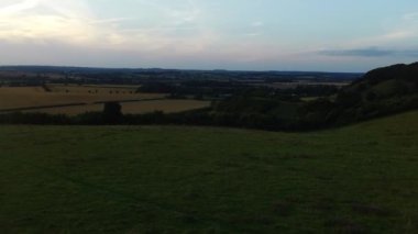 Streatley Vadisi, İngiltere, Birleşik Krallık - 23 Ağustos 2021: İngiltere Kırsal Arazi