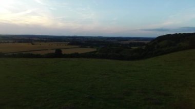 Streatley Vadisi, İngiltere, Birleşik Krallık - 23 Ağustos 2021: İngiltere Kırsal Arazi