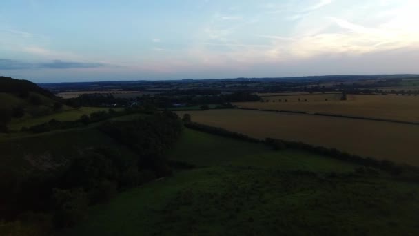 Streatley Valley England Großbritannien August 2021 Britische Landschaft — Stockvideo