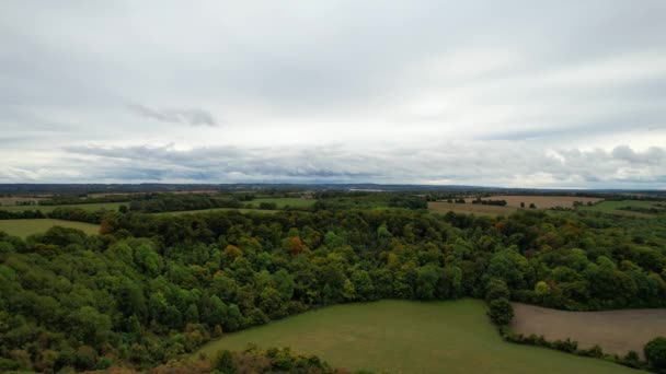 Inglaterra Reino Unido Outubro 2022 Rainy Clouds British Countryside — Vídeo de Stock