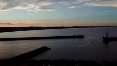 Okyanus Denizi Sahili Yüksek Açı Görüntüsü