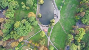 Luton, İngiltere, Birleşik Krallık - 2 Ekim 2022: Stockwood Park 'ın hava manzarası
