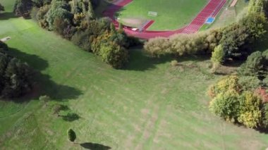Luton, İngiltere, Birleşik Krallık - 2 Ekim 2022: Stockwood Park 'ın hava manzarası