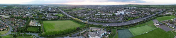 Luton England United Kingdom May 2023 Panoramic British Motorways Sunset — Stock Photo, Image