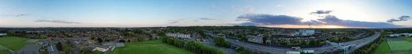Luton Inglaterra Reino Unido Maio 2023 Panoramic British Motorways Sunset — Fotografia de Stock